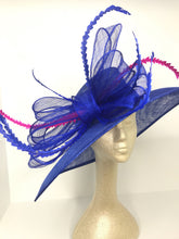 Load image into Gallery viewer, Royal Blue kentucky Derby Hat
