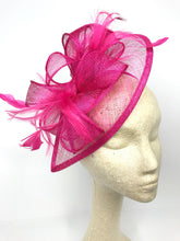 Load image into Gallery viewer, Mommy &amp; Me Fascinators , Women&#39;s Tea Party Hat, Church Hat, Kentucky Derby Hat, Fancy Hat, Pink Hat, Tea Party Hat, wedding hat