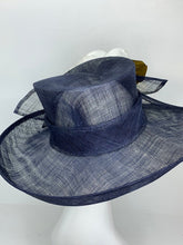 Load image into Gallery viewer, Navy Blue Magnolia Derby Hat