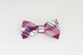 Multi Color Plaid Bow Tie