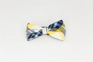 Multicolor Plaid Bow Tie