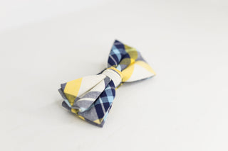 Multicolor Plaid Bow Tie