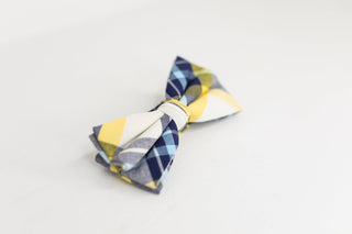 Multicolor Plaid Bow Tie