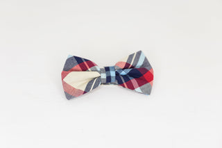 Multicolor Plaid Bow Tie