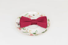 Load image into Gallery viewer, Burgundy Bow Tie