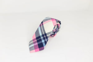 Multicolor Plaid Tie