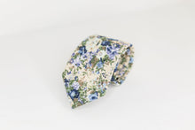 Load image into Gallery viewer, Blue floral neck tie