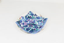Load image into Gallery viewer, Blue and Purple Floral Bow Tie