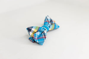 Multicolor Plaid Bow Tie