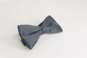 charcoal gray adjustable bowtie