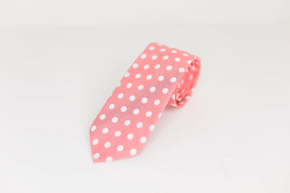 Pastel Pink Polka Dot Tie