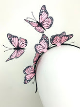 Load image into Gallery viewer, Light Pink Butterfly Fascinator