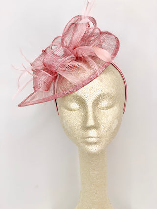 Blush Pink Fascinator, British Hat, Womens Tea Party Hat, Church Hat, Derby Hat, Fancy Hat, Pink Hat, Tea Party Hat, wedding hat