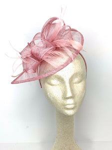 Blush Pink Fascinator, British Hat, Womens Tea Party Hat, Church Hat, Derby Hat, Fancy Hat, Pink Hat, Tea Party Hat, wedding hat