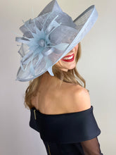 Load image into Gallery viewer, Light Blue Kentucky derby Hat