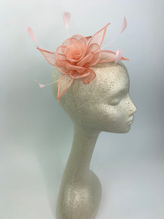 Light Pink Fascinator, Tea Party Hat, Church Hat, Derby Hat, Fancy Hat, Pink Hat, Tea Party Hat, wedding hat