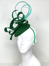 Load image into Gallery viewer, Linnen Fascinator is a classic perfect for the Kentucky Derby, Church, Wedding, Bridal Shower, Wedding or any special occasion 