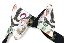 Load image into Gallery viewer, Gold Bee Derby Theme Mens Reversible Bow Tie
