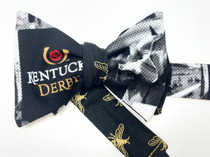 Kentucky Derby Theme Mens Reversible Bow Tie