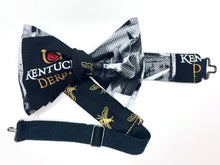 Load image into Gallery viewer, Kentucky Derby Theme Mens Reversible Bow Tie