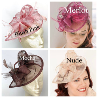 Black Fascinator on headband, Style:&quot;The Kenni&quot; Tea Party Hat, Derby Hat, Church Hat, Kentucky Derby, Fancy Hat, Tea Party Hat, wedding hat