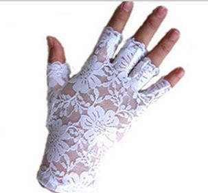 White Lace Gloves