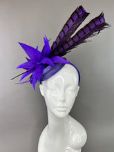 Load image into Gallery viewer, PURPLE SHADES LADY AMHERST FASCINATOR