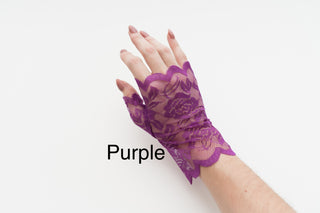 FINGERLESS LACE GLOVES