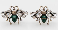 Load image into Gallery viewer, CRYSTAL RETRO BEE EARRINGS