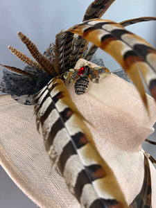 NUDE WIDE BRIM ANIMAL HAT