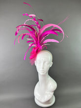 Load image into Gallery viewer, SHADES OF PINK FLOWER FASCINATOR