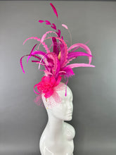 Load image into Gallery viewer, SHADES OF PINK FLOWER FASCINATOR