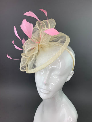 Ivory Fascinator - The Hat Hive