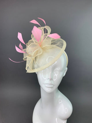 Ivory Fascinator - The Hat Hive