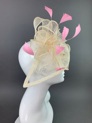 Ivory Fascinator - The Hat Hive