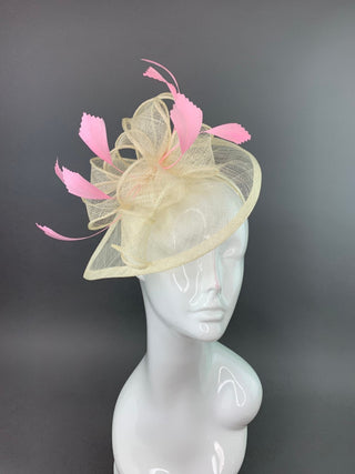 Ivory Fascinator - The Hat Hive