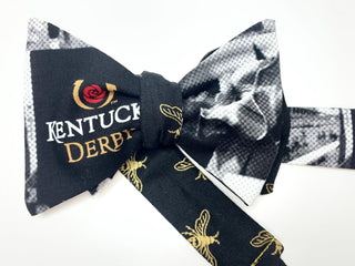 Kentucky Derby Theme Mens Reversible Bow Tie - The Hat Hive