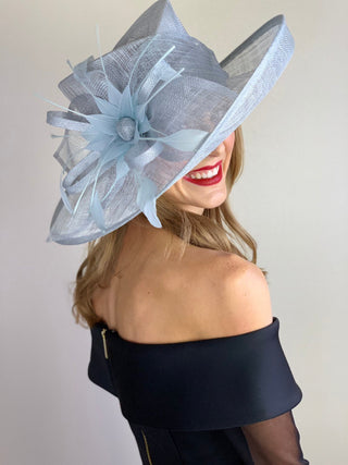 Light Blue Kentucky derby Hat - The Hat Hive