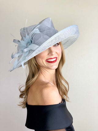 Light Blue Kentucky derby Hat - The Hat Hive