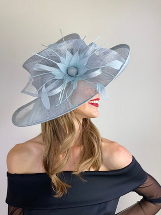 Light Blue Kentucky derby Hat - The Hat Hive