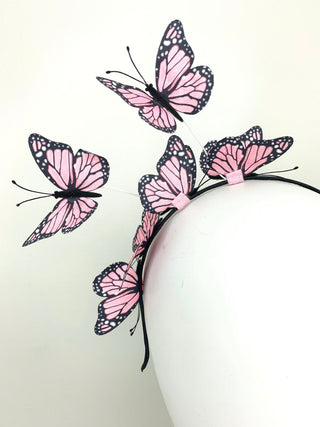 Light Pink Butterfly Fascinator - The Hat Hive