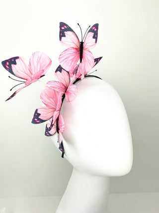 Light Pink Butterfly Fascinator - The Hat Hive