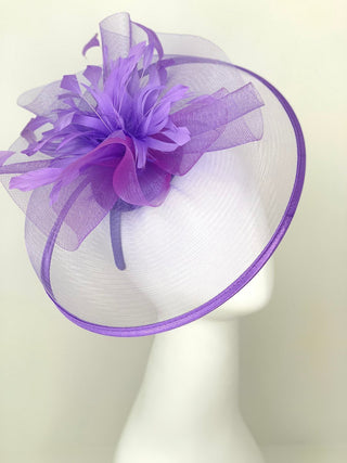 Lilac Fascinator, Derby Hat, Tea Party Hat, Church Hat, Kentucky Derby, British Hat, Wedding Hat Plum Purple, The Celeste, The Hat Hive - The Hat Hive