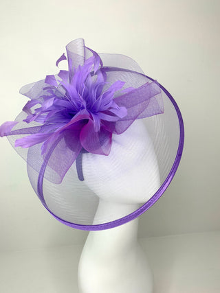 Lilac Fascinator, Derby Hat, Tea Party Hat, Church Hat, Kentucky Derby, British Hat, Wedding Hat Plum Purple, The Celeste, The Hat Hive - The Hat Hive
