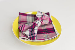 Multi Color Plaid Bow Tie - The Hat Hive