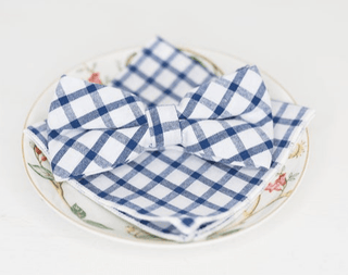 NAVY AND WHITE BOW TIE - The Hat Hive