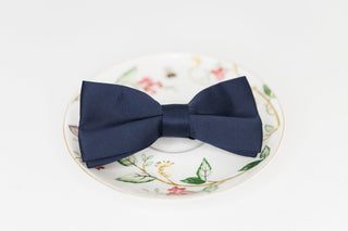 Navy Blue Bow Tie - The Hat Hive
