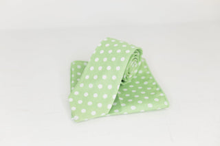 Pastel Green Polka Dot Tie - The Hat Hive
