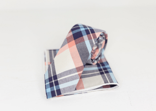 PASTEL PINK PLAID NECK TIE - The Hat Hive