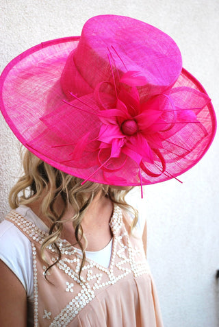 Pink Derby Hat - The Hat Hive